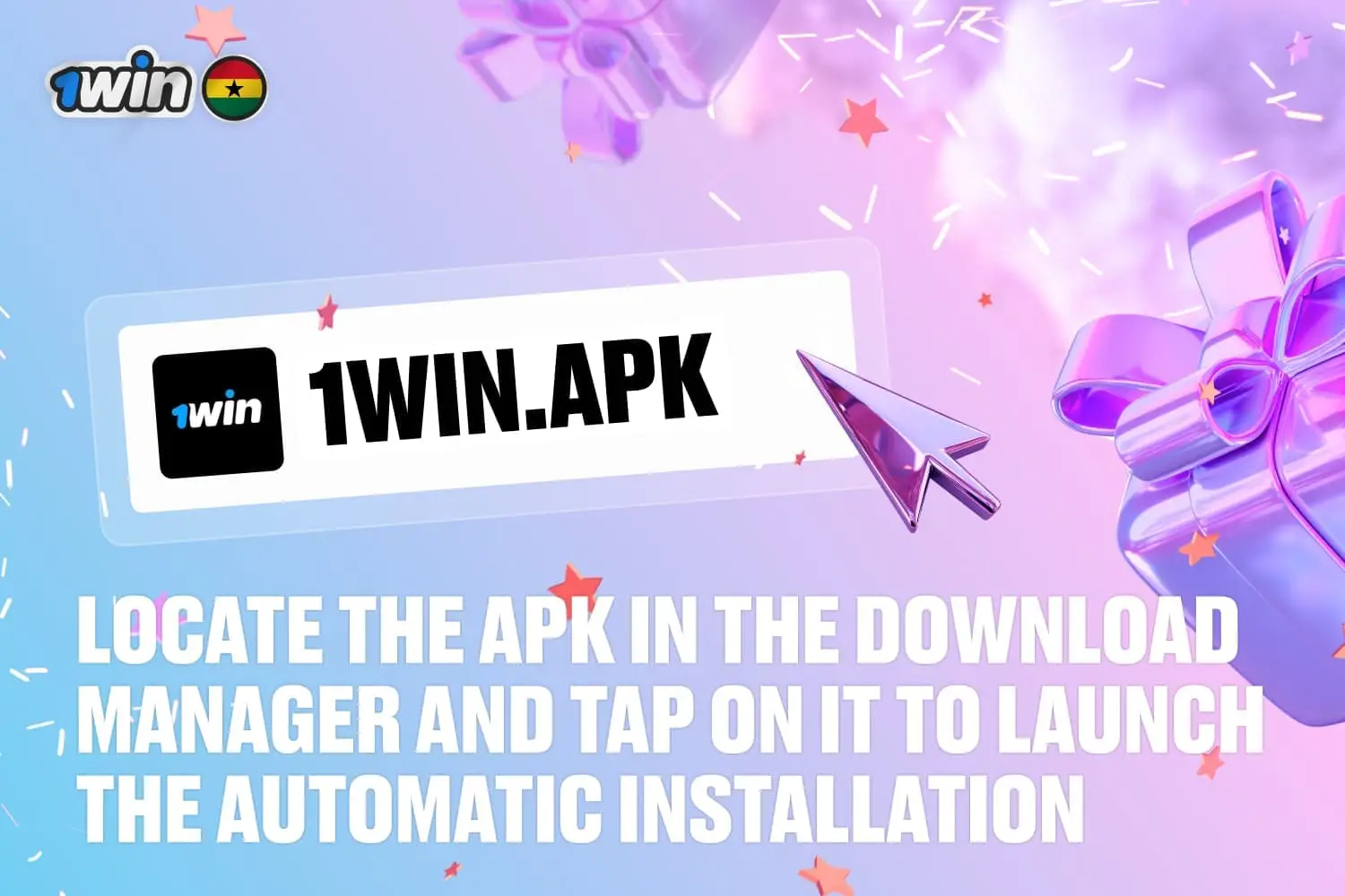 locate the apk in the download manager and tap on it to launch the automatic installation