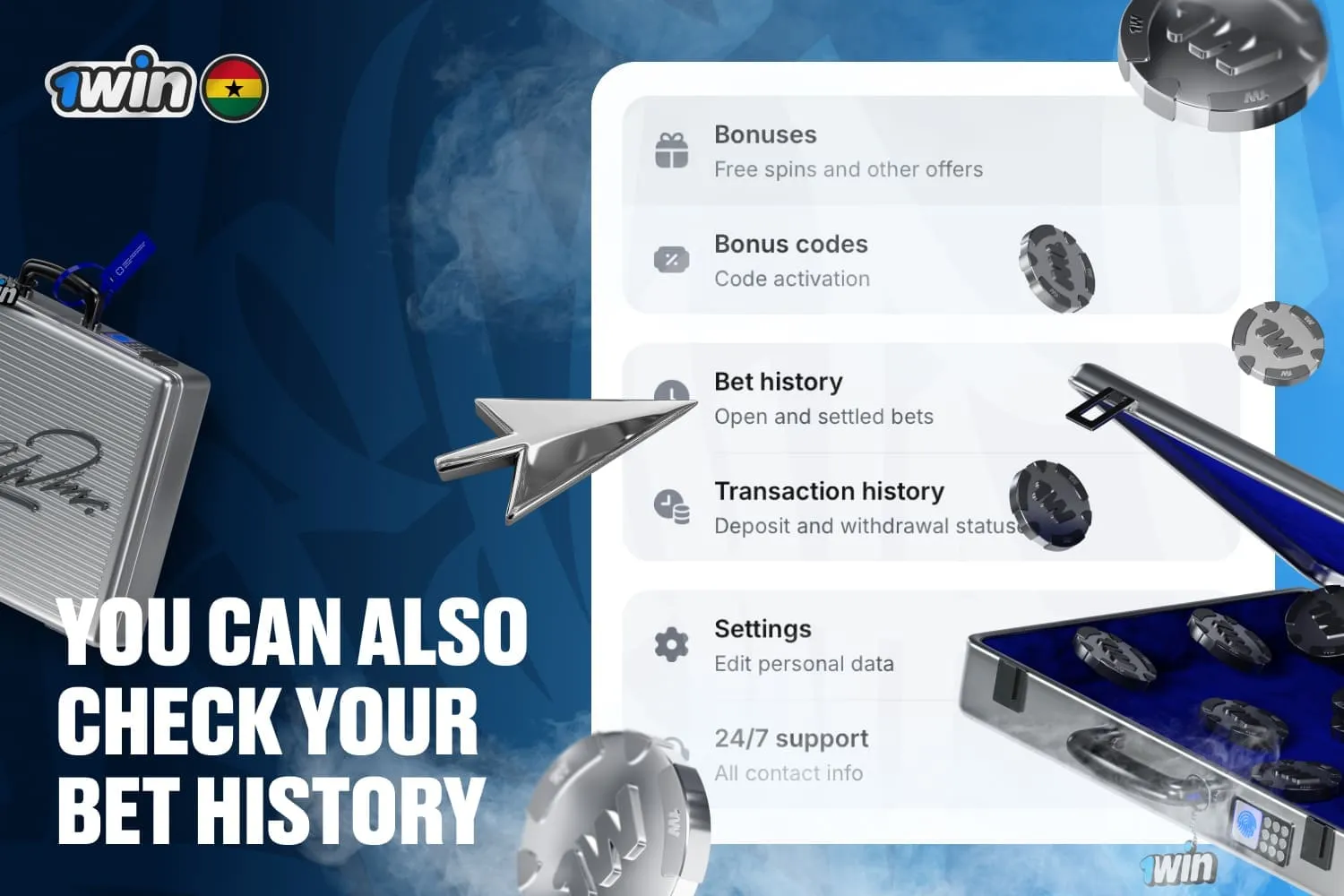 you can also check your bet history